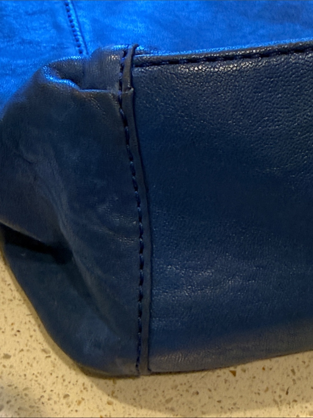 Michael Kors Crosby Navy Leather Shoulder Hobo with Zip Details - Picture 7 of 10